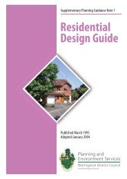 SPG 1 - Residential Design Guide - Bromsgrove District Council