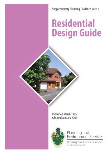 SPG 1 - Residential Design Guide - Bromsgrove District Council