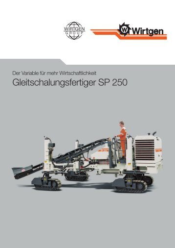 Gleitschalungsfertiger SP 250 - Wirtgen GmbH