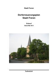 Dorferneuerungsplan Stadt Freren - Samtgemeinde Freren