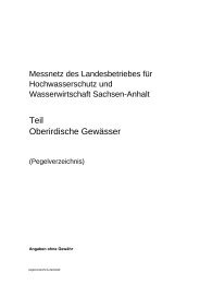 Pegelverzeichnis (PDF) - LHW Sachsen-Anhalt
