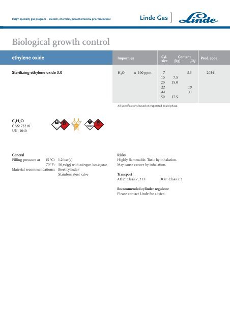 Biotech, chemical, petrochemical & pharmaceutical - HiQ® Specialty ...