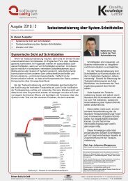 Testautomatisierung über System-Schnittstellen - Software Quality Lab