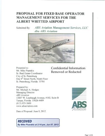 ABS Aviation Management Services, LLC - City of St. Petersburg