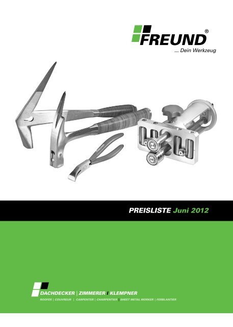 PREISLISTE Juni 2012 - Freund & CIE.