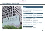 Corporate Finance Letter 02/2010 - BHF-BANK Aktiengesellschaft