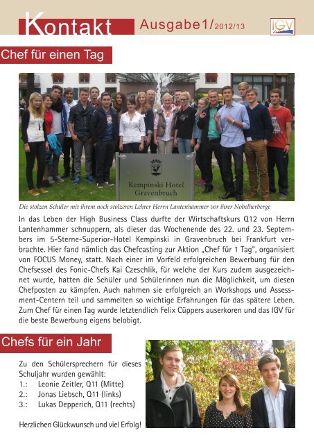 Kontakt Ausgabe1/2012/13 - Homepage - Neu-Ulm