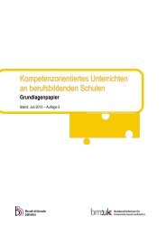 Grundlagenpapier - Berufsbildende Schulen in Österreich