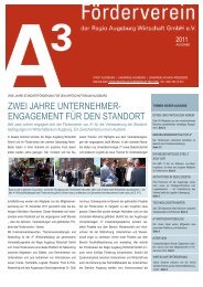 Newsletter 2011 - im Wirtschaftsraum Augsburg.