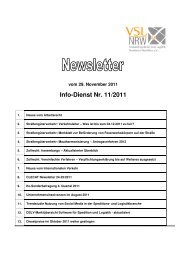 Newsletter 11 - Verband Spedition und Logistik Nordrhein ...