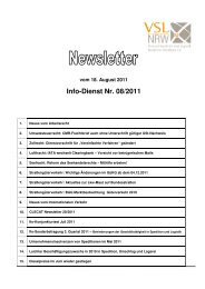 Info-Dienst Nr. 08/2011 - Verband Spedition und Logistik Nordrhein ...