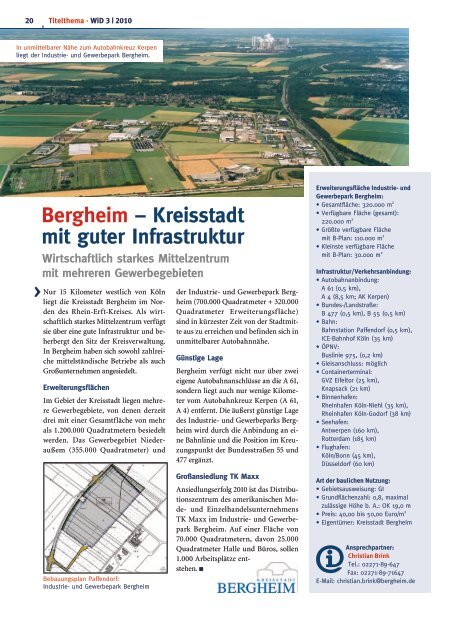 WID 03-2010.pdf - Wirtschaftsförderung Rhein-Erft GmbH