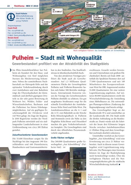 WID 03-2010.pdf - Wirtschaftsförderung Rhein-Erft GmbH