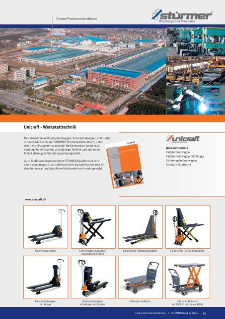 Firmen-Broschüre - Stürmer Werkzeuge Shop