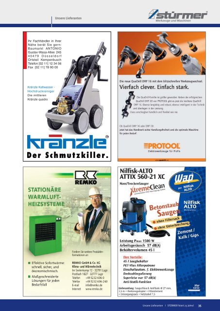 Firmen-Broschüre - Stürmer Werkzeuge Shop