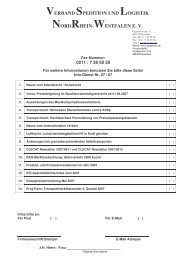 Verband Spedition und Logistik Nordrhein-Westfalen eV