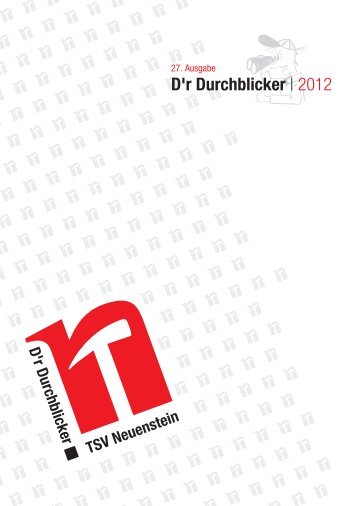 Durchblicker-Ausgabe Nr. 27 - 2012 - TSV Neuenstein