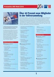 Über 40 Prozent neue Mitglieder in der Vollversammlung 1