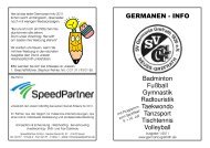 Germanen-Info 1/2011 (Web) - SpeedPartner GmbH
