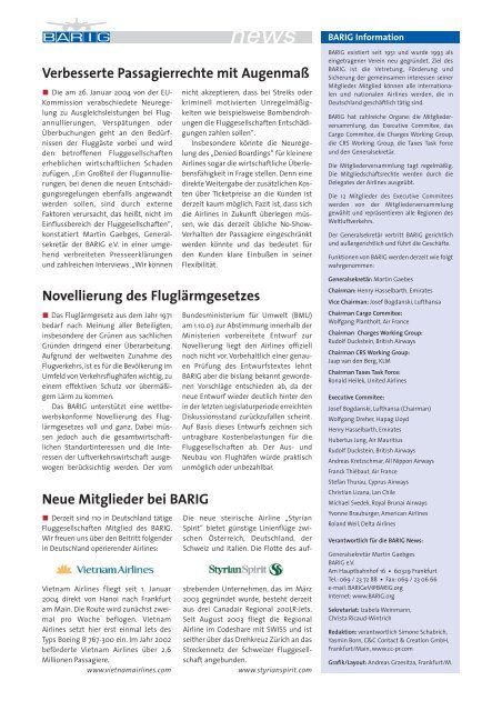 BARIG News März 2004