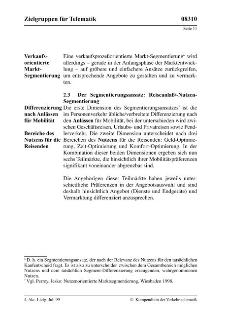 Kompendium der Verkehrstelematik - Technische Hochschule Wildau