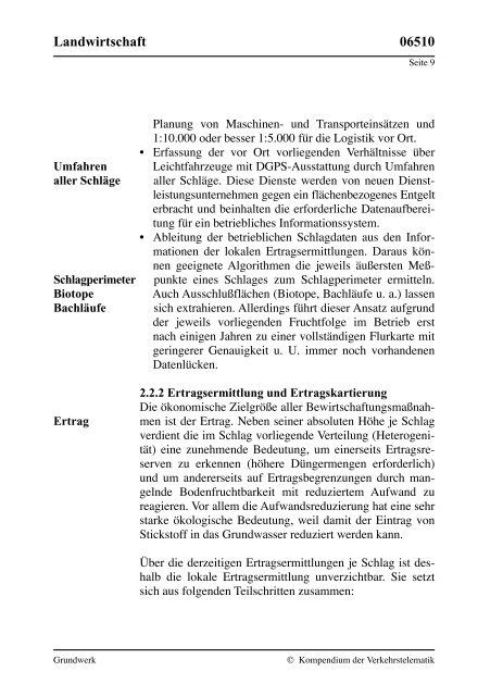 Kompendium der Verkehrstelematik - Technische Hochschule Wildau