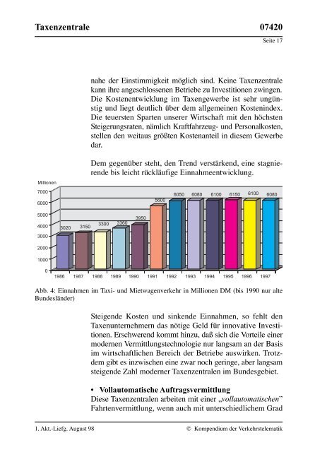 Kompendium der Verkehrstelematik - Technische Hochschule Wildau