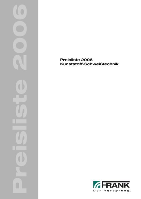 PDF-Datei (Standardberechtigung) - Frank  GmbH
