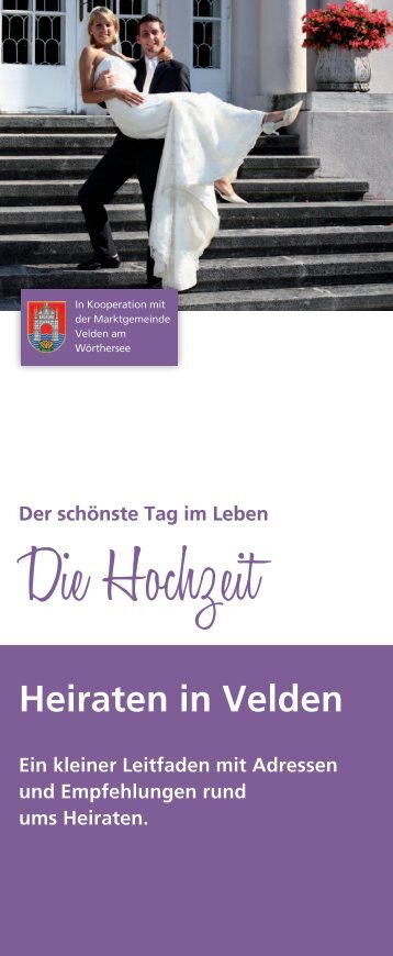 Hochzeitsfolder - Leben in Velden