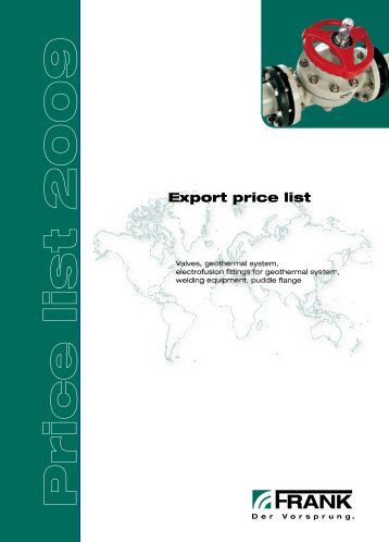 Export price list - Frank GmbH