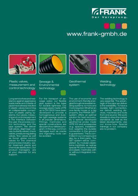 Export price list - Frank GmbH