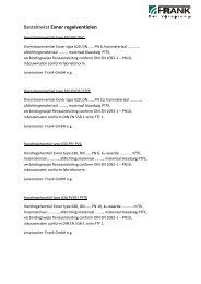 Besteksomschrijvingen Exner regelventielen (pdf) - Frank GmbH