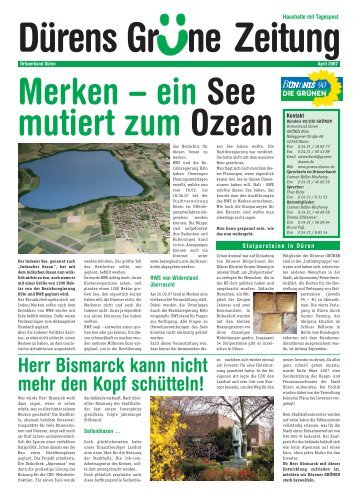 Grüne Zeitung April 2007 - Kreisverband Düren