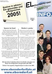 Srečno in zdravo / Ein gesundes und erfolgreiches 2005!