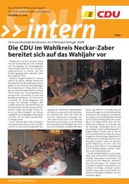 CDU Intern Ausgabe November 2012 - CDU Kreisverband ...