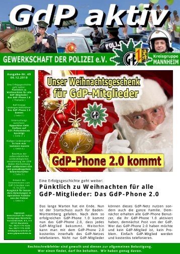 Das GdP-Phone 2.0 - GdP Mannheim