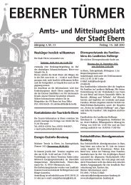 Amts- und Mitteilungsblatt der Stadt Ebern - Ebern Aktuell
