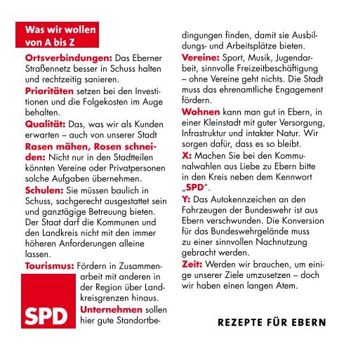 Kennwort: SPD - Ebern diskutiert