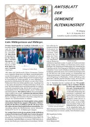 Amtsblatt September 2011 - Altenkunstadt