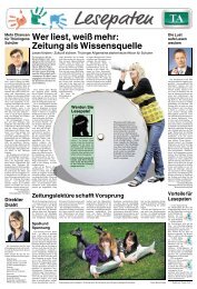 Weshalb wir Lesepaten sind - Zeitungsgruppe Thüringen
