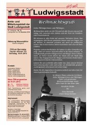 Mitteilungsblatt Aktuelle Ausgabe - Ludwigsstadt