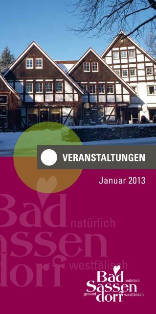 Januar 2013 - Tagungs- und Kongresszentrum Bad Sassendorf