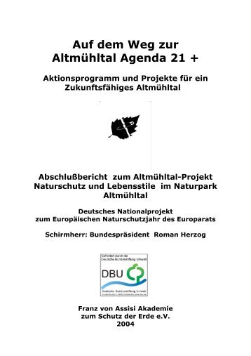 Altmühltal Agenda 21 - Franz von Assisi Akademie zum Schutz der ...