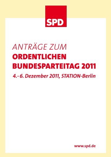 ANTRÄGE ZUM - SPD