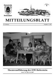 Mitteilungsblatt November 2007 - Ihrlerstein