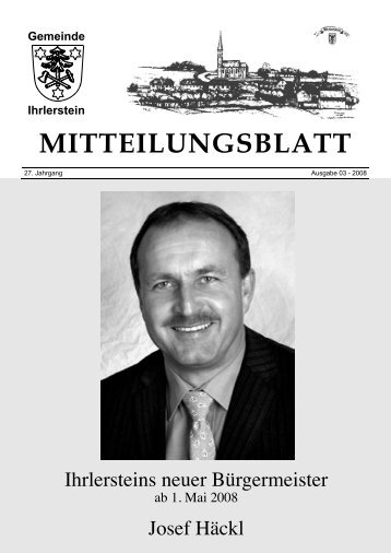 Gemeinde Ihrlerstein MITTEILUNGSBLATT