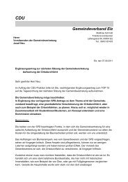 CDU Gemeindeverband Elz