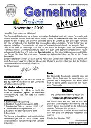 aktuel l - Friedenfels