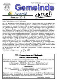 aktuel l - Friedenfels