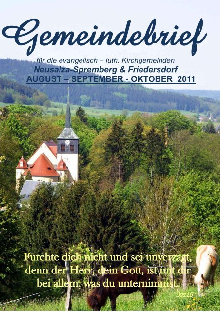 August, September, Oktober - Friedersdorf - Oberlausitz